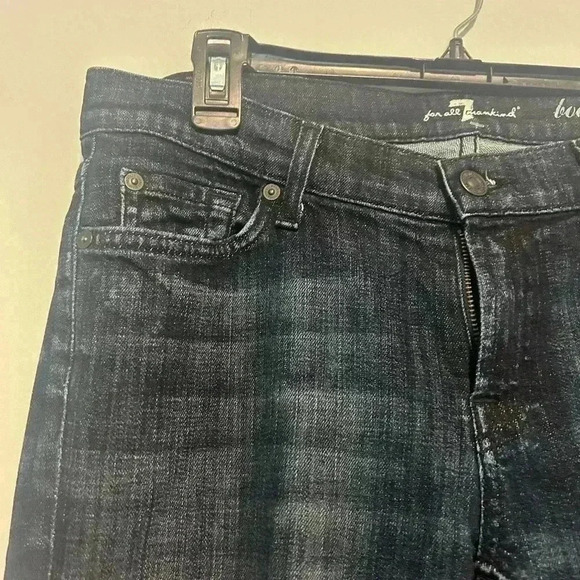 7 For All Mankind The Original Bootcut Jeans Blue Boho Size 29 - Picture 4 of 7